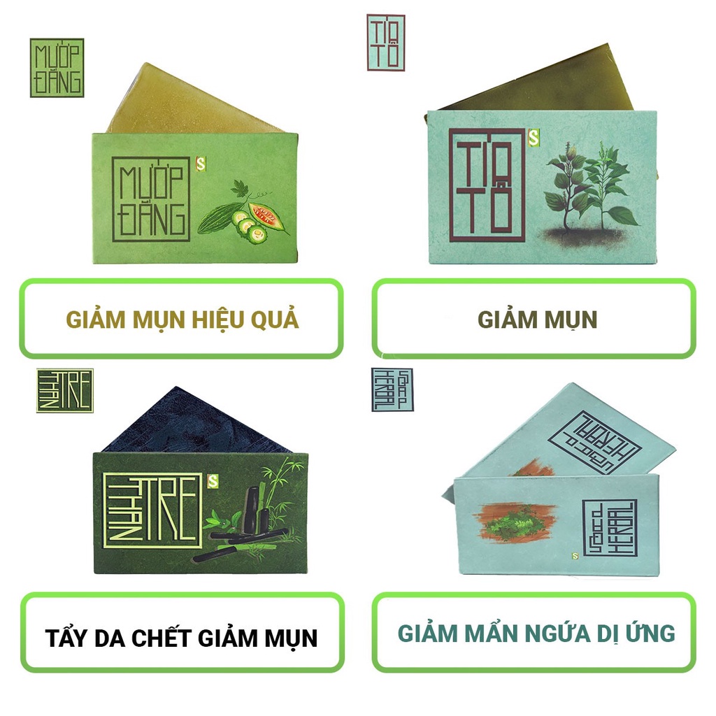 Xà Bông Sinh Dược Giảm Mụn Lưng 100% Thành Phần Từ Thiên Nhiên