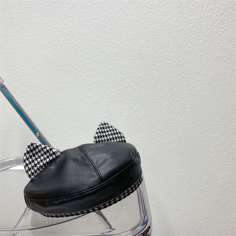 Mũ Beret Tai Mèo Phong Cách Anh Quốc Cổ Điển Thời Trang Mùa Thu Cho Trẻ Em