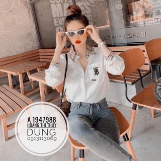 Áo sơ mi pha kẻ bbr siêu hot