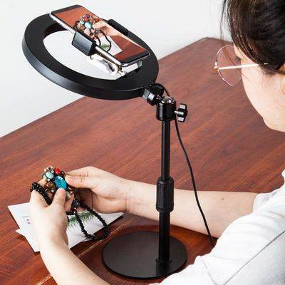 Đèn LED chụp ảnh lấp đầy ánh sáng chụp trực tiếp vẻ đẹp đèn máy tính để bàn tĩnh vật trên cao bắn lấp đầy khung đèn