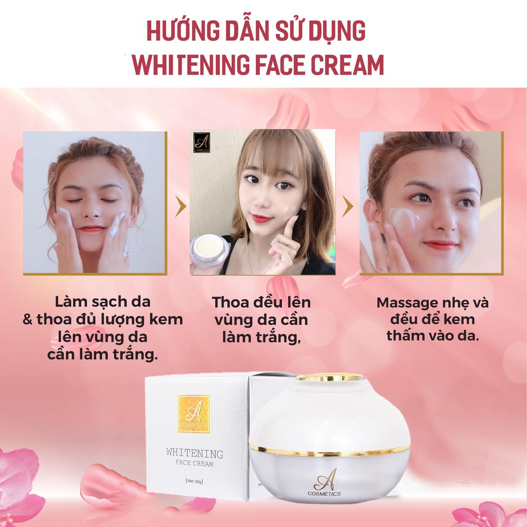 Kem Face Pháp Acosmetics - Kem dưỡng trắng da mặt - 50g - Giúp ngăn ngừa mụn, thâm nám tàn nhang,Hiệu quả chỉ sau 1 tuần | BigBuy360 - bigbuy360.vn