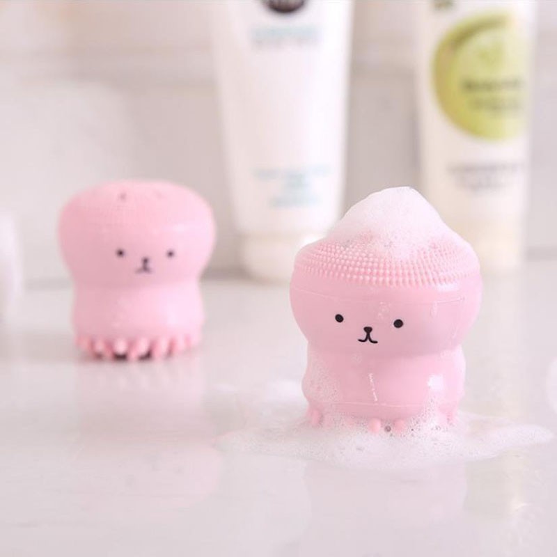 Cọ làm sạch mặt hình bạch tuộc dễ thương