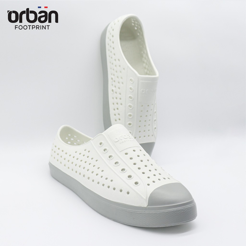 Giày Nam ur Ban Rain Shoes 2k21 White With Gray Sole BB032