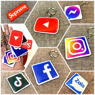 [ FREESHIP ] Móc chìa khoá Logo Hot kiểu dáng thời trang bền đẹp