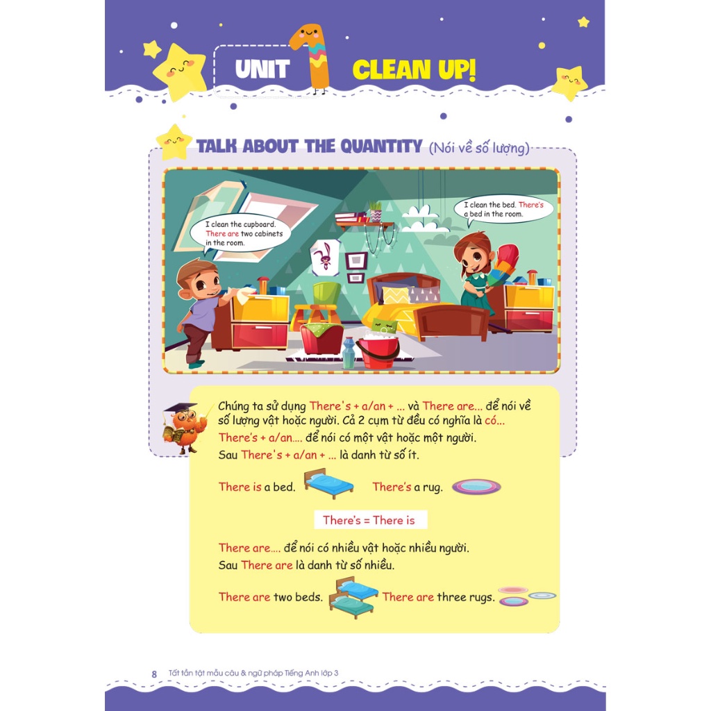 Sách Tham Khảo - Tất Tần Tật Mẫu Câu Và Ngữ Pháp Tiếng Anh Lớp 3 - MEGABOOK
