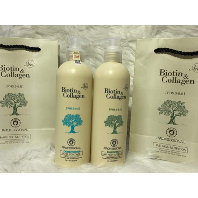 Dầu gội xả BIOTIN collagent thơm lâu gúp mượt tóc ngăn tóc chẻ ngọn 150ML