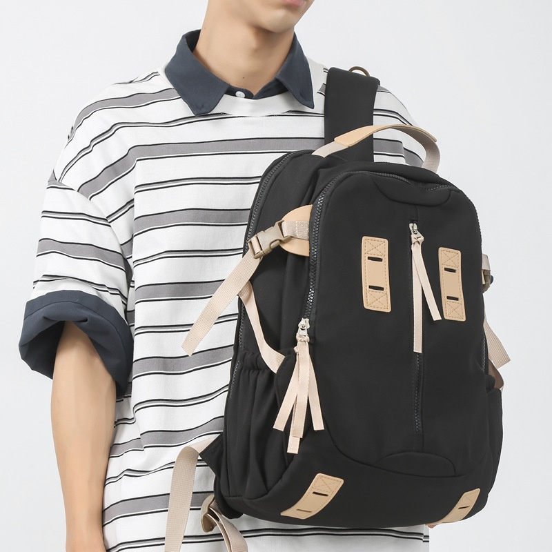 Balo vải Polyester Canvas loại mịn JUST CAMELLIA JA002 loại mịn thời trang du lịch học sinh THPT nam nữ unisex.