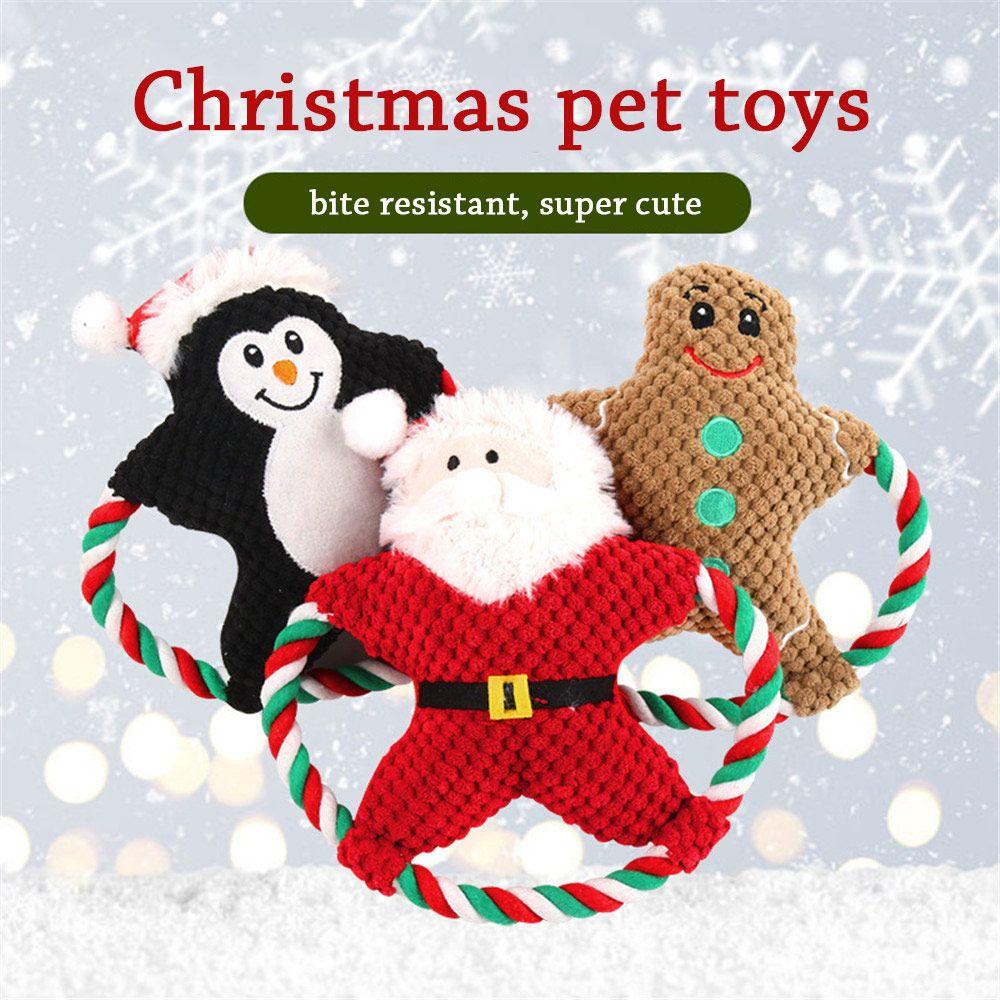 YNATURAL Đồ Chơi GặM HìNh Ông Già Noel / Chim CáNh CụT Cho Thú Cưng