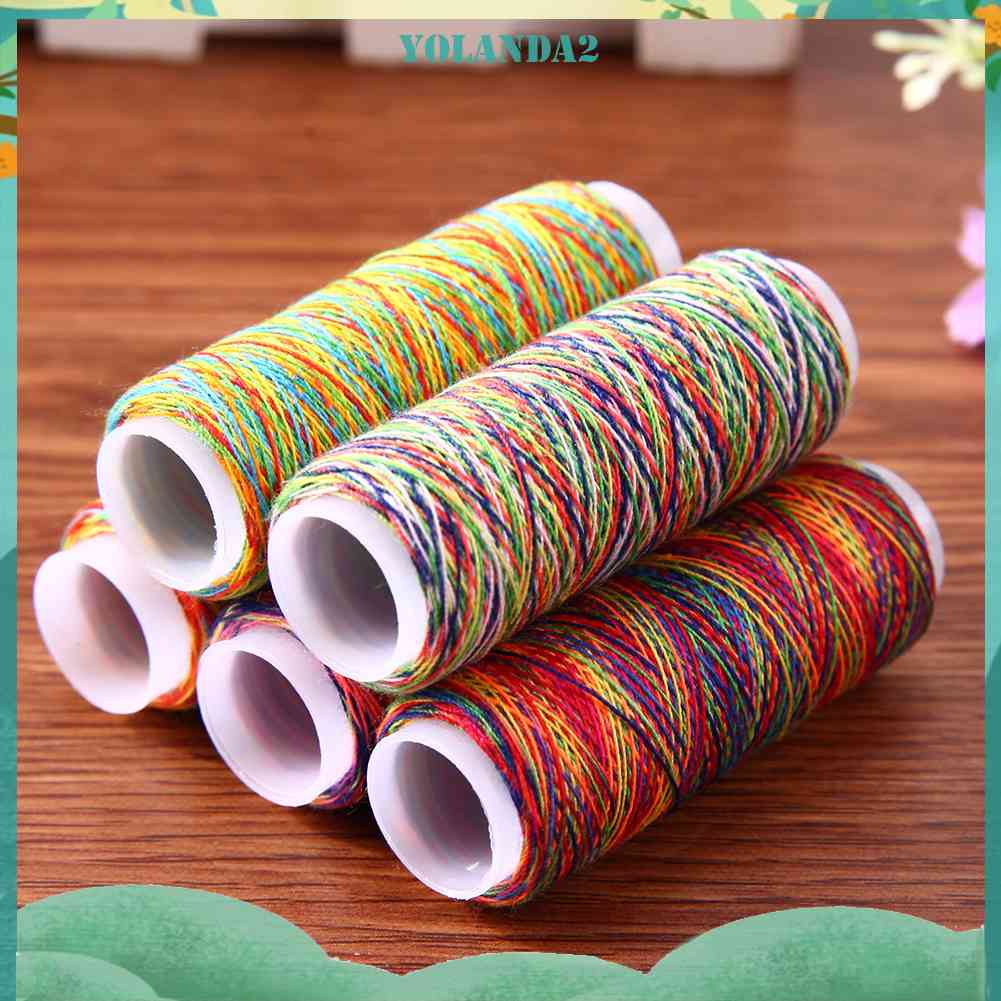 Set 5 Cuộn Chỉ Thêu Nhiều Màu Sắc