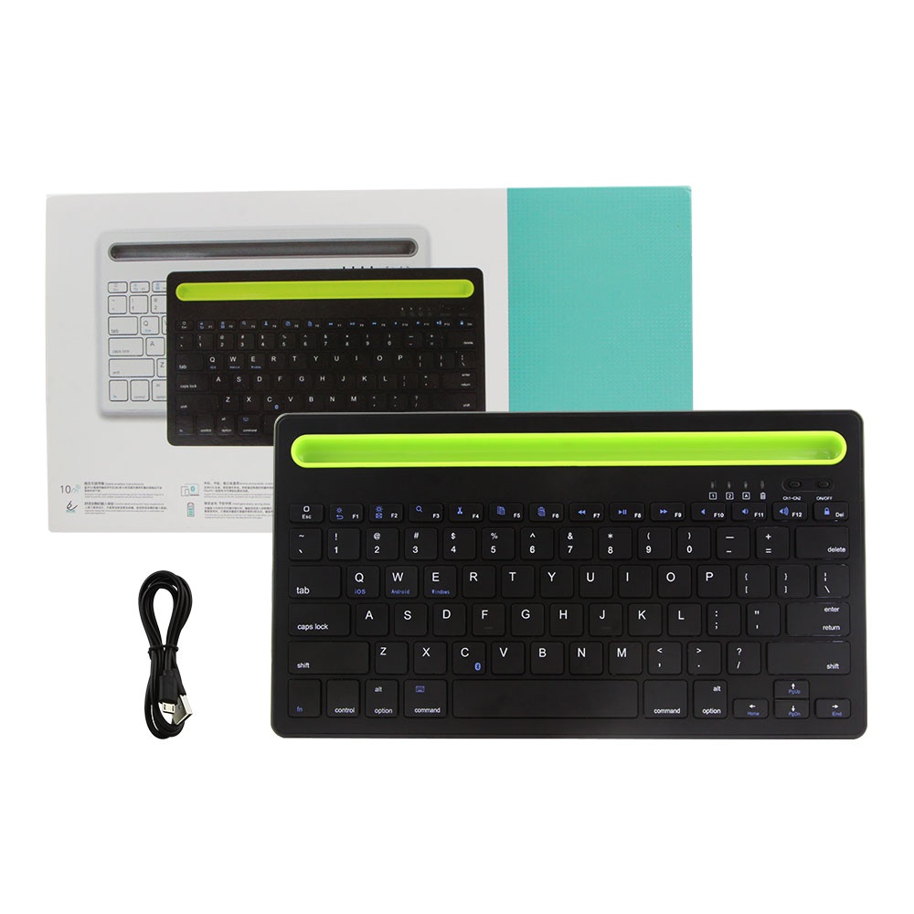 Bàn Phím Bluetooth Không Dây 2 Trong 1 Đa Năng Cho Máy Tính / Laptop / Máy Tính Bảng