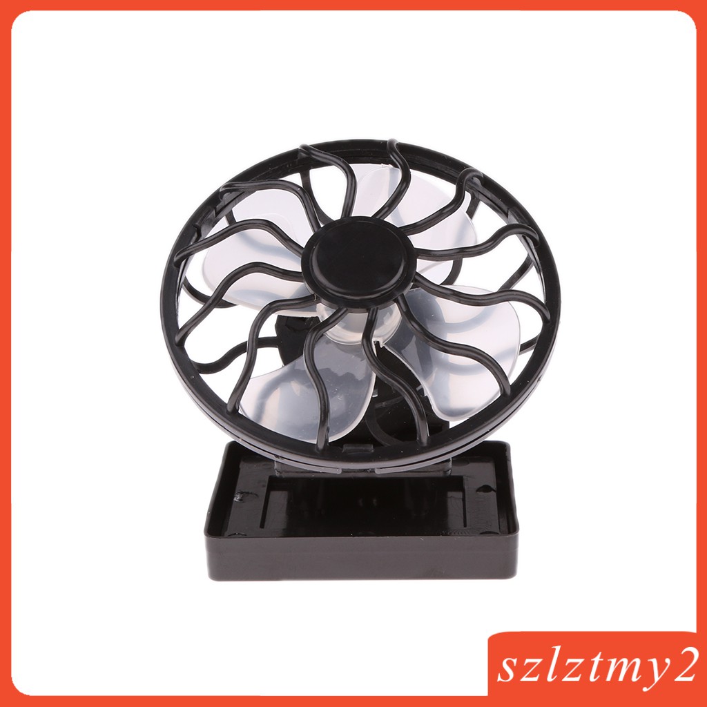 Solar Sun Power Panel Fan Outdoor Hat Clip-on Cooler Outdoor Camping Hiking 