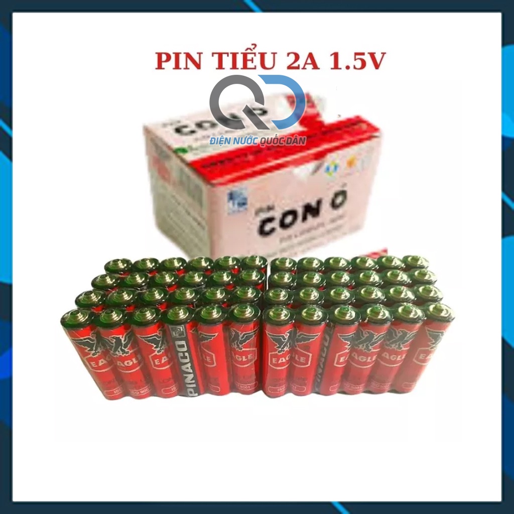 Pin con ó, pin tiểu 2A AA dùng cho đồng hồ, đồ chơi, remote - Hộp 24 viên