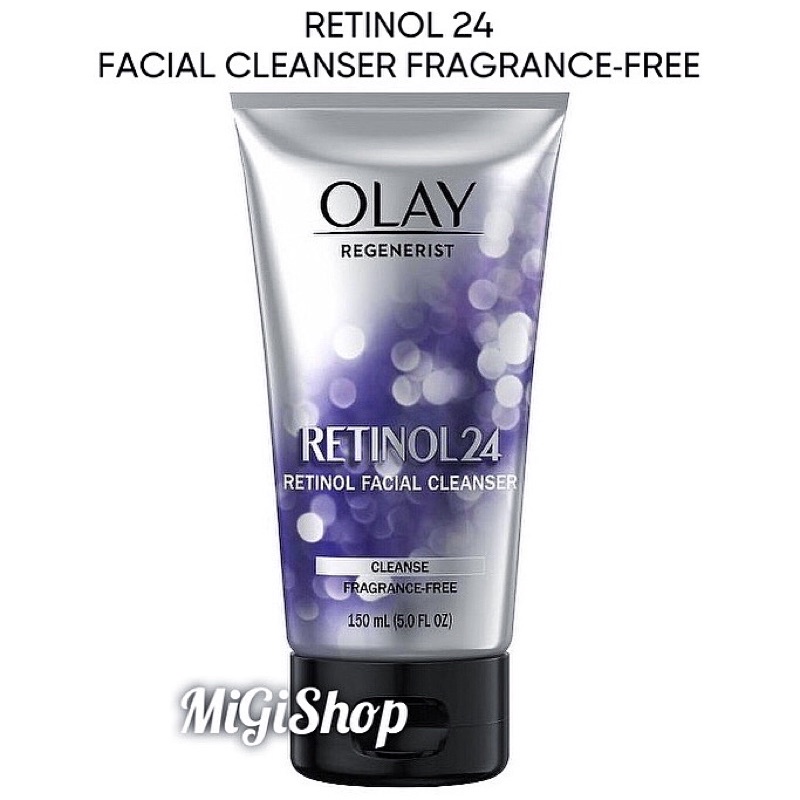 Sữa Rửa Mặt Dạng Kem Olay Retinol 24 Facial Cleanser Fragrance Free 150ml