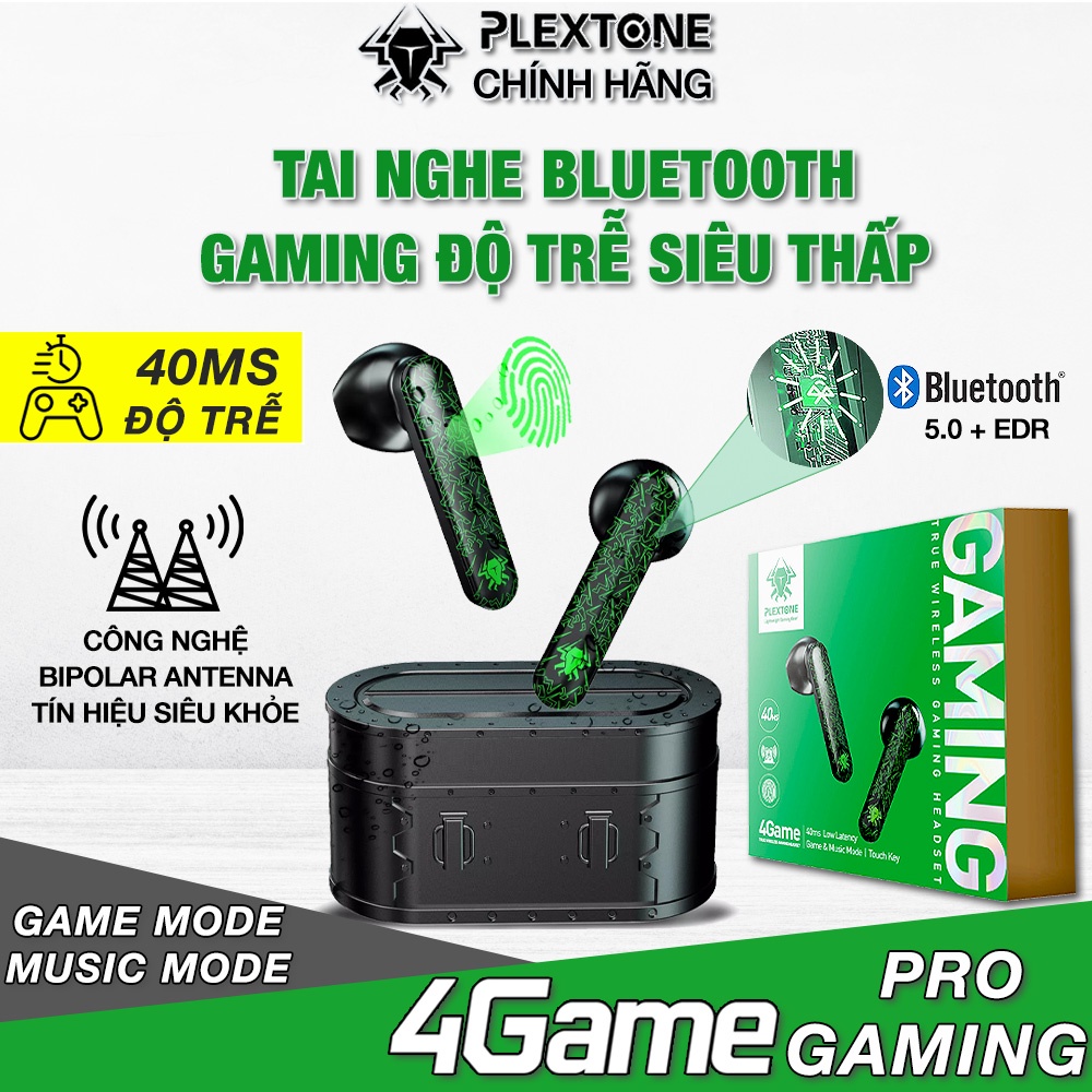 Tai nghe bluetooth PLEXTONE 4game 2021 - Tai nghe bluetooth gaming độ trễ thấp - Tai nghe không dây