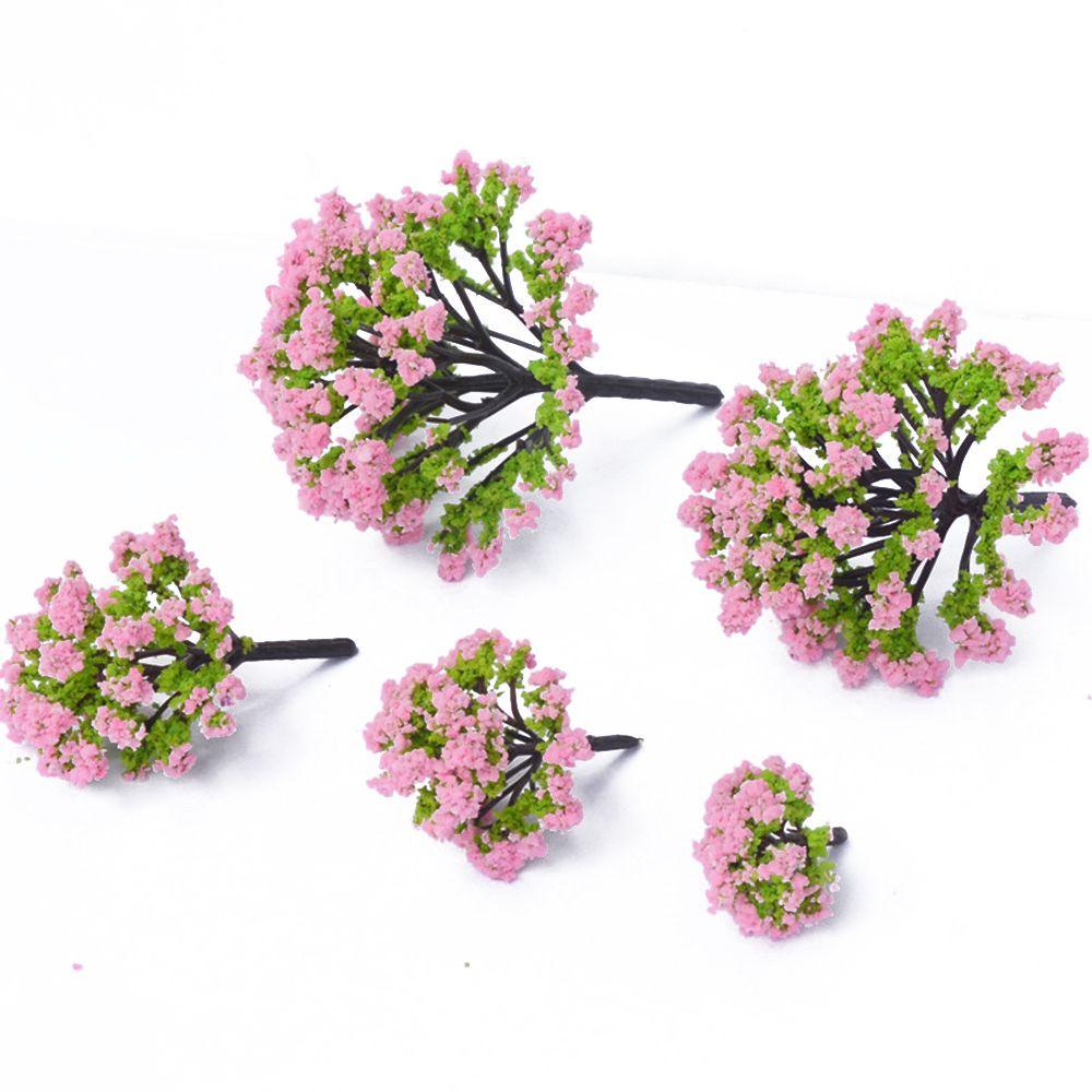 Bộ 10 / 20 / 30 Mô Hình Cây Nhựa 4 / 6 / 8 / 10 / 12cm Trang Trí Tiểu Cảnh