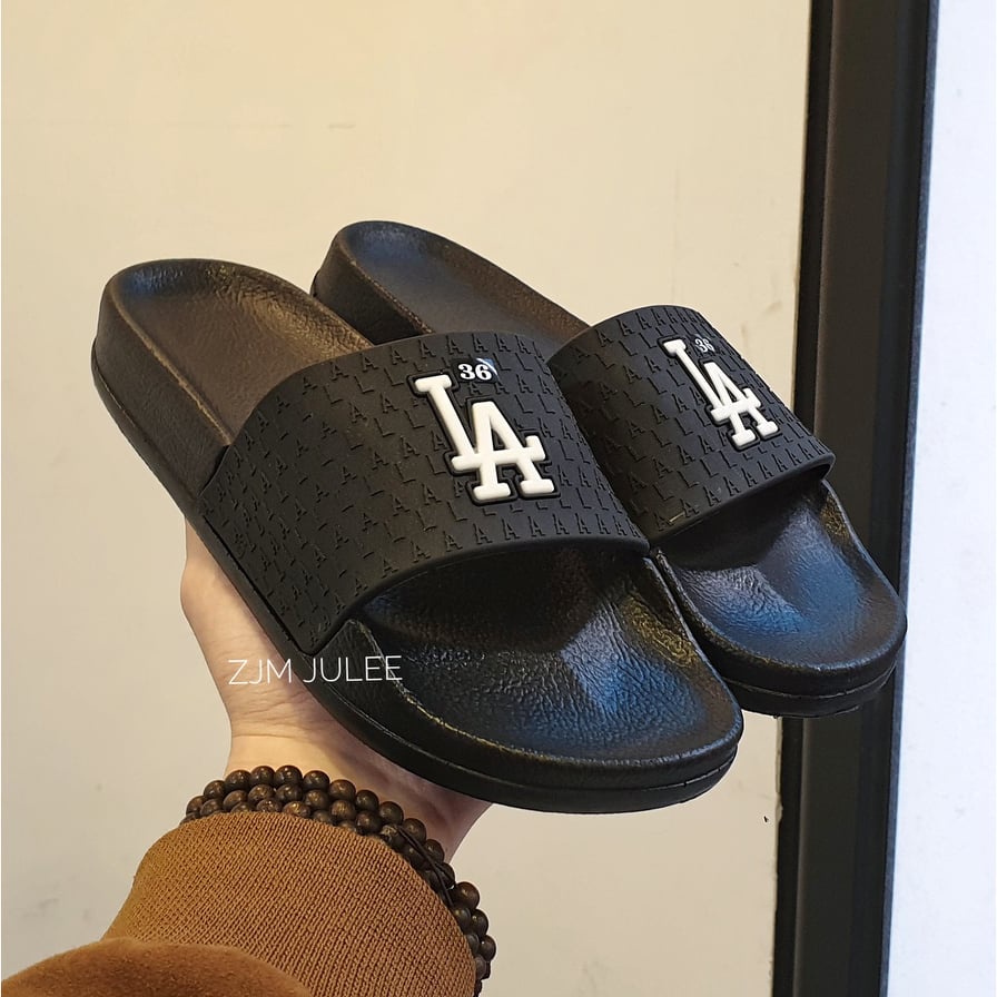 🔥HÀNG CAO CẤP🔥Dép MLB,Dép LA nam nữ quai ngang hot nhất 2022,họa tiết nổi cao cấp