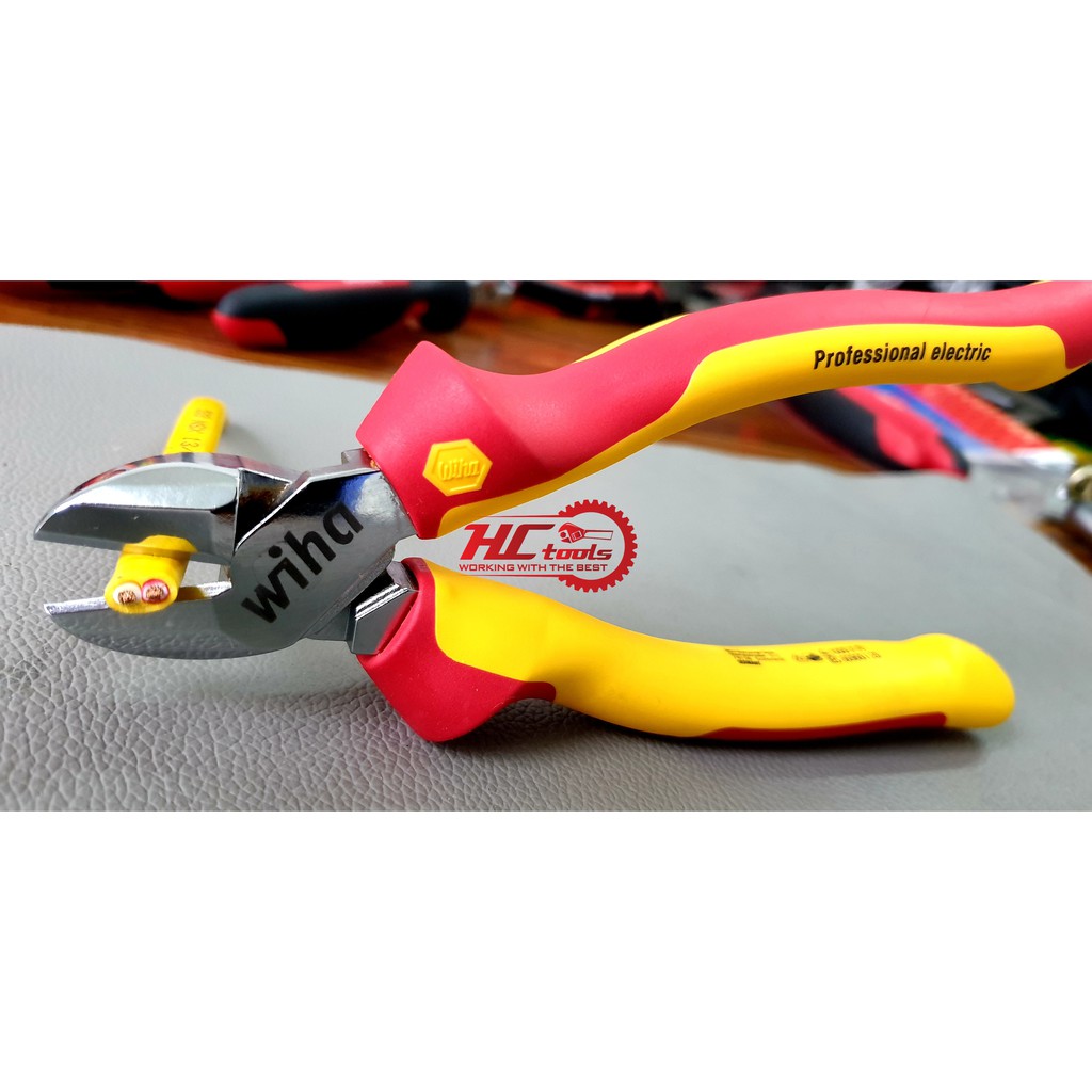Kìm cắt 180mm cách điện 1000v VDE WIHA Đức 43340 Germany