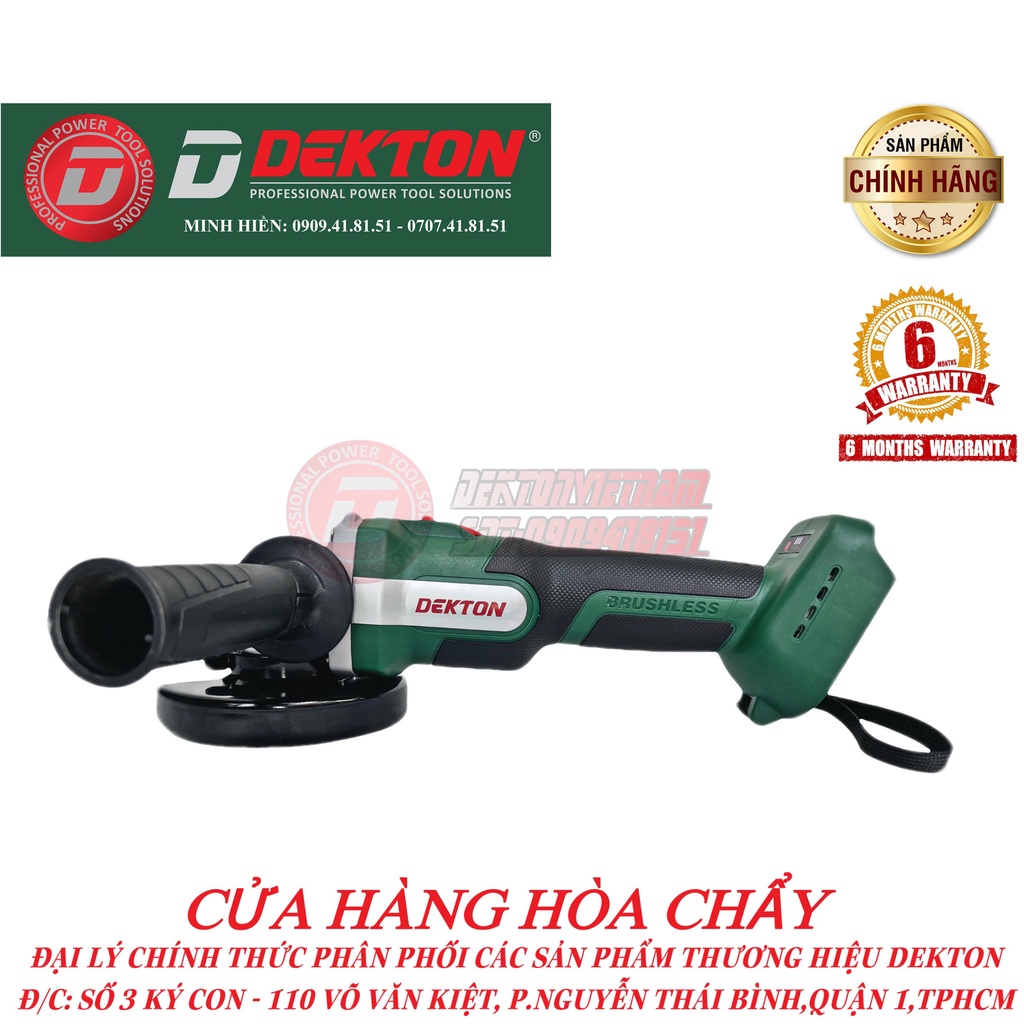 Máy Mài Dùng Pin / Công Tắc Trượt / Dekton M21- AG100S /Chân Pin Phổ Thông MKT