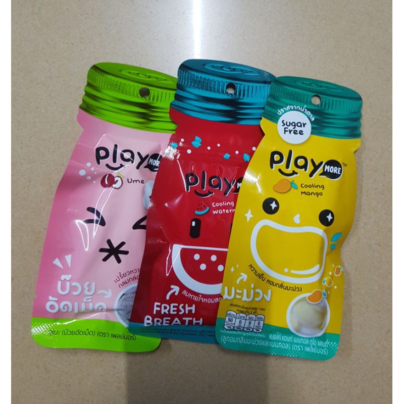 Kẹo xí muội / dưa hấu Playmore (gói 12g)