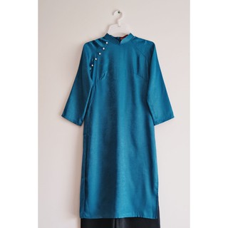 Sumire Store Áo dài Dáng xưa Yên Phương Xanh cổ vịt