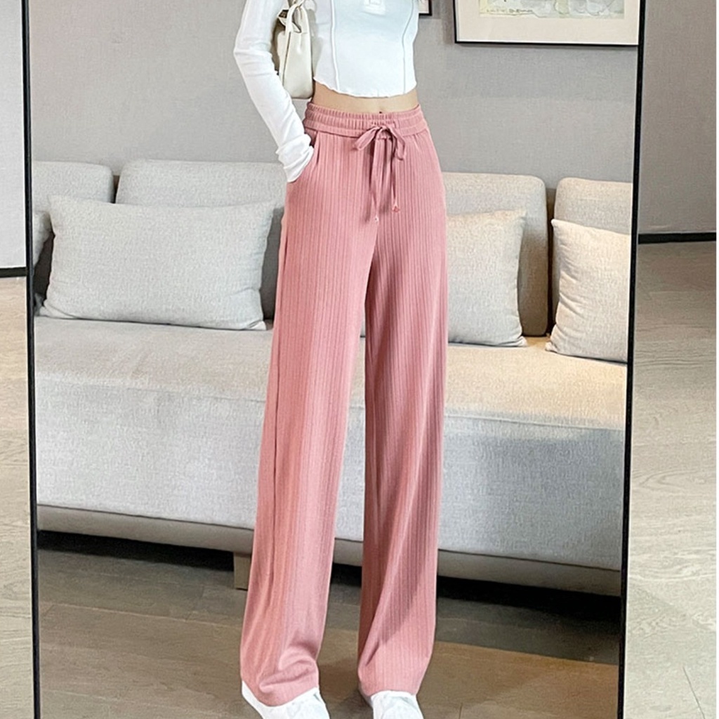 Quần SUXI ống rộng lưng cao thanh lịch cho nữ