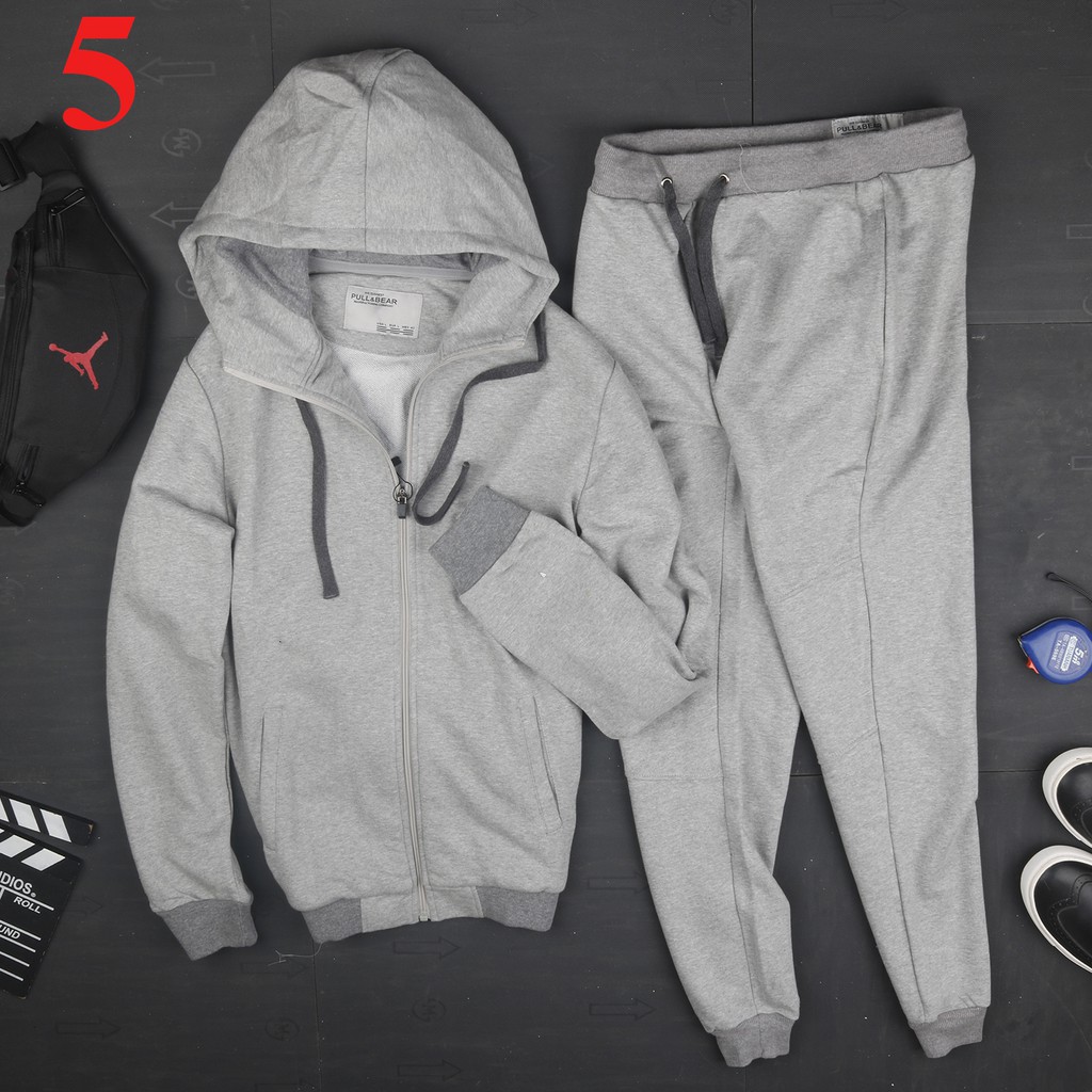 Bộ nỉ nam kéo khóa có mũ hàng VNXK chất đẹp | BigBuy360 - bigbuy360.vn