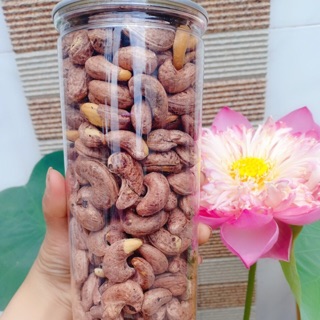 Hạt điều vỏ lụa rang muối hũ pet 500gr #hatdieu #hatdieurangmuoi