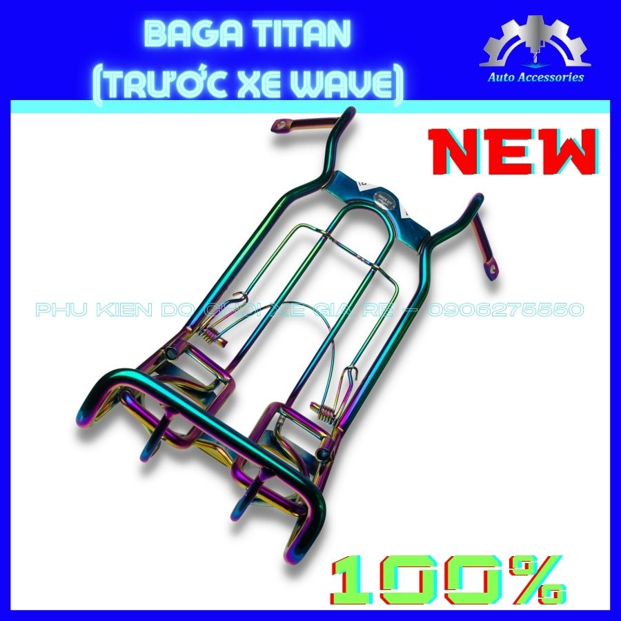Baga Titan 7 Màu xe Wave - CỰC NÉT. Ba Ga Trước Titan xe WAVE, Titan chất lượng, hàng không bung tróc, không trầy xước