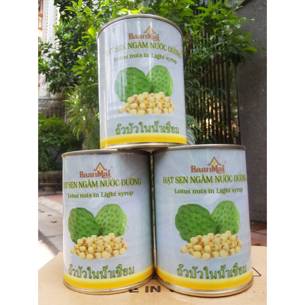 Hạt Sen Ngâm Nước Đường NIF / Baanmai 560gr Thơm Ngon