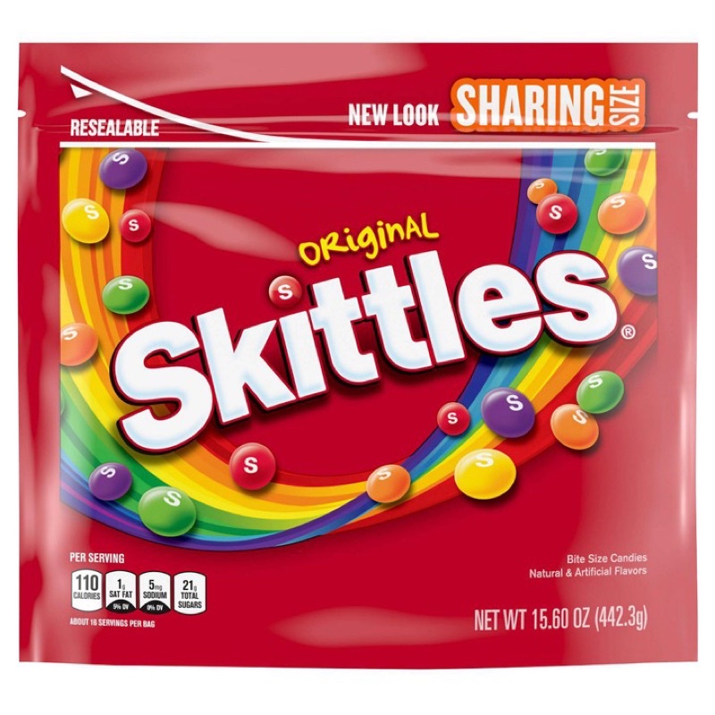 Kẹo Trái Cây Skittles Sharing Size - nhiều vị, 442.3g