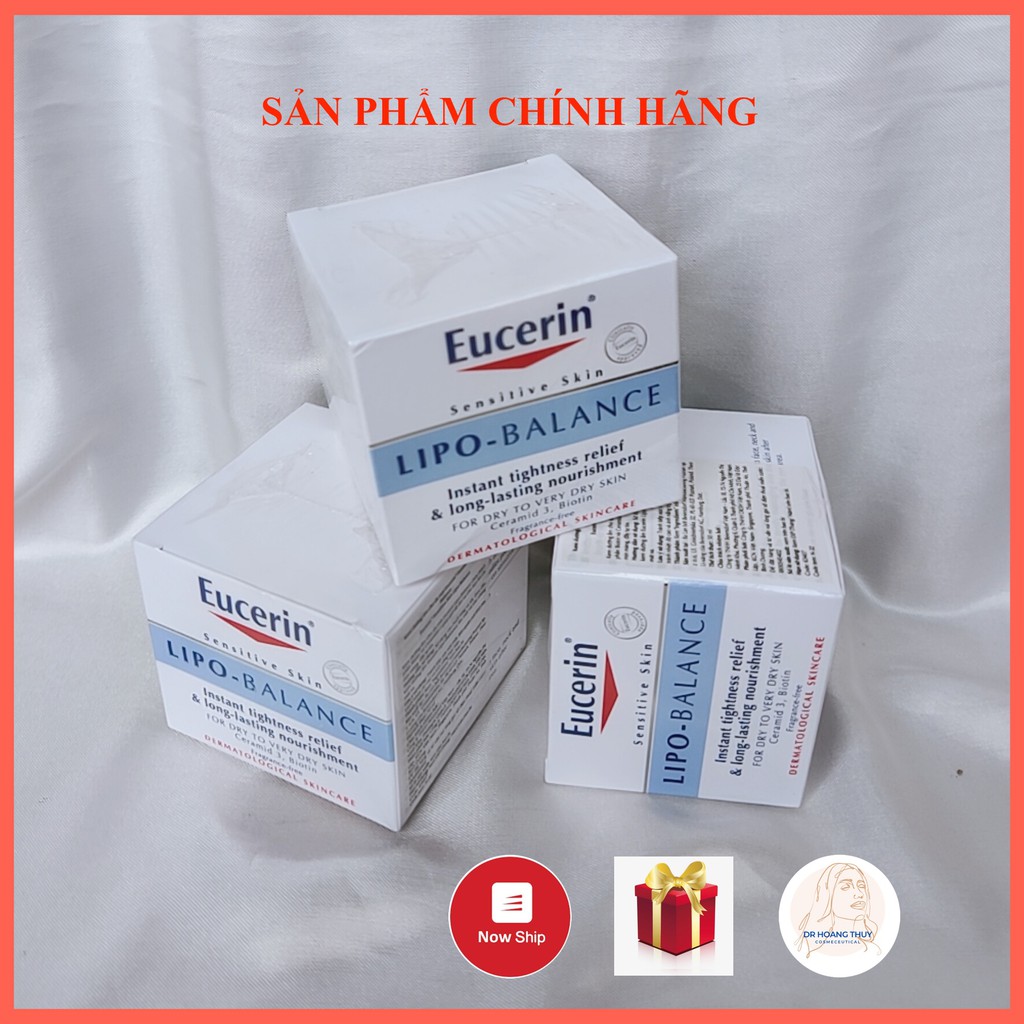 Eucerin Kem Dưỡng Ẩm Cho Da Khô Và Nhạy Cảm Lipo Balance 50ml