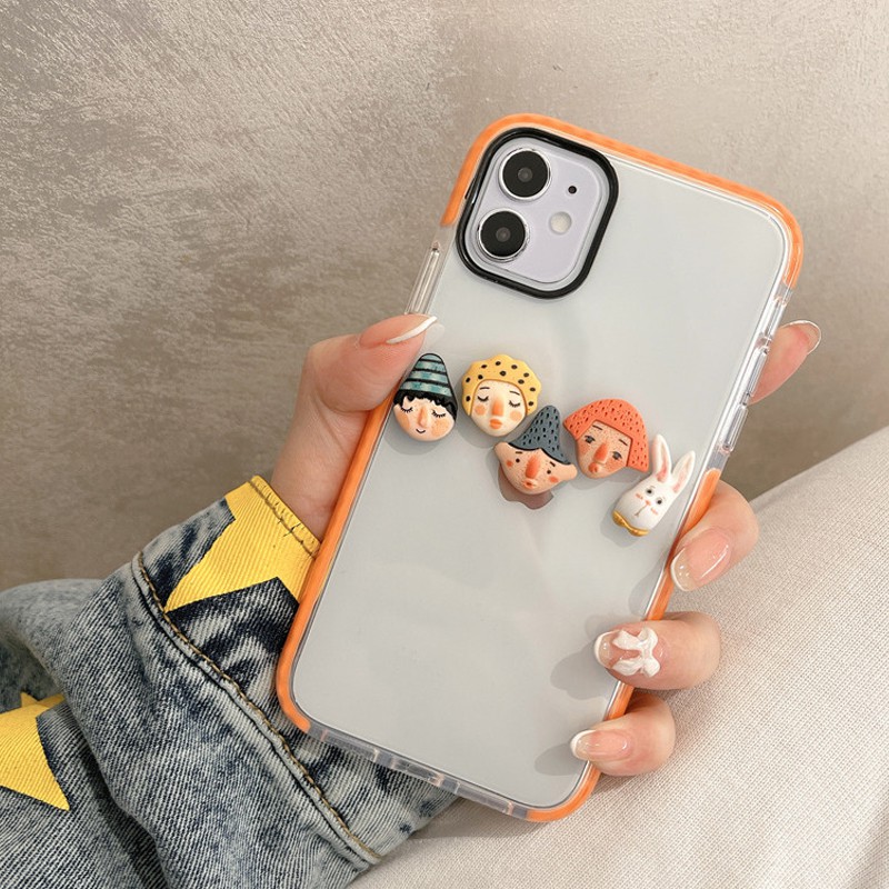 Ốp Iphone 7 Plus 8 Plus Doll phone case Apple 11 Pro Max Casing iphone 12Mini shell case for IP X XS Max XR