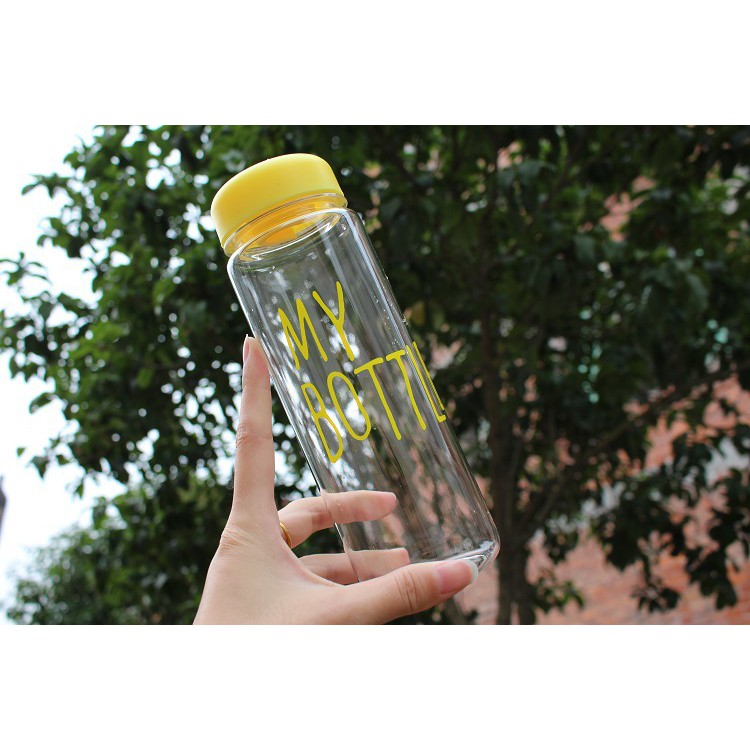 BÌNH NƯỚC THỦY TINH MY BOTTLE 500ML (không hộp, không túi)