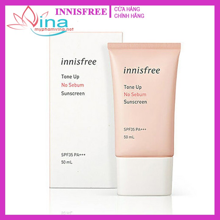 Kem Chống Nắng Innisfree Tone-Up No-Sebum SPF50+/PA+++ 50ml