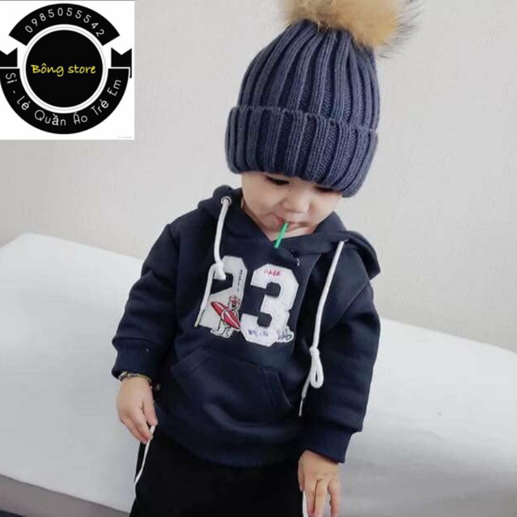 Bộ thể thao dài tay thêu 23 cho bé