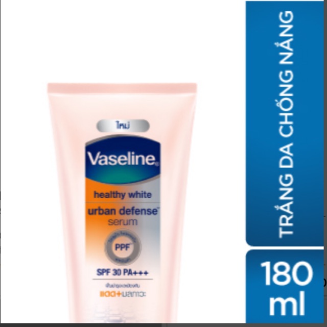 Tinh chất dưỡng thể trắng da chống nắng Vaseline 180ml