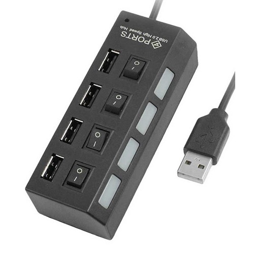 HUB USB 4 cổng công tắc 4 PORT