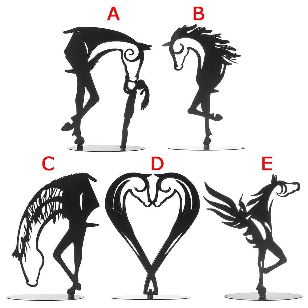 SUSANS Tượng Ngựa Kim Loại Trang Trí Sân Vườn