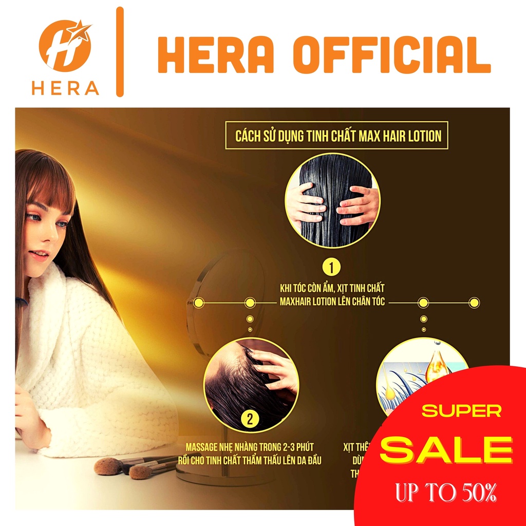 Tinh dầu mọc tóc HERA Lotion Maxhair – Tinh dầu mọc tóc men bia tươi