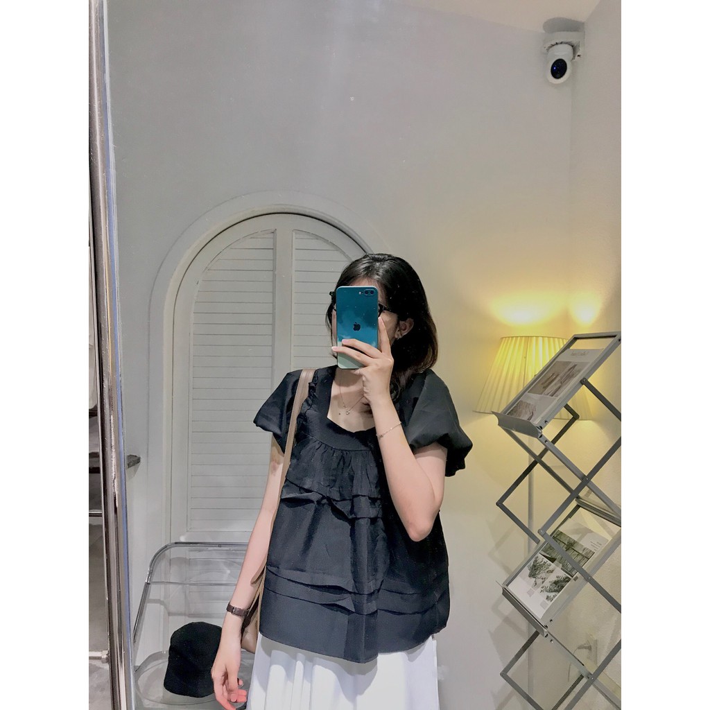 ÁO CỔ U BA MÀU