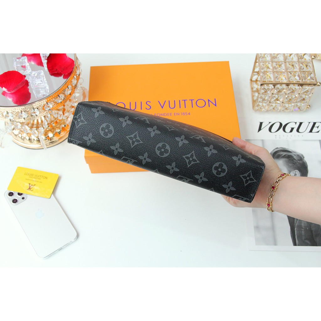 [FREESHIP] Túi Xách Nam Cầm Tay Bóp Ví Clutch Lv Nam Cao Cấp Thời Trang Túi Xách Các Hãng (Có Hộp)