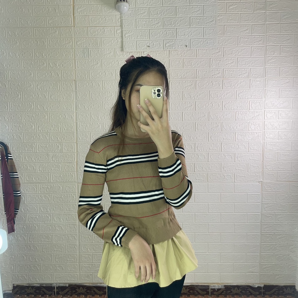 Áo len tăm nữ mùa đông dáng xinh đuôi bèo Bling Store BL01 | BigBuy360 - bigbuy360.vn