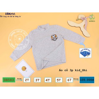 Dokma - Áo cổ 3 phân chất Bamboo mềm mỏng(2-6t)