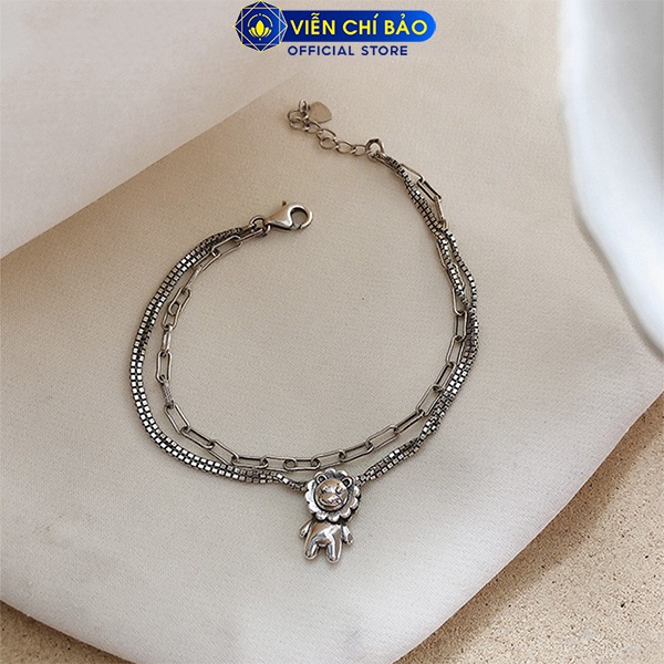 Lắc tay bạc nữ Charm mặt dễ thương chất liệu bạc Thái thời trang phụ kiện trang sức nữ thương hiệu Viễn Chí Bảo L000273