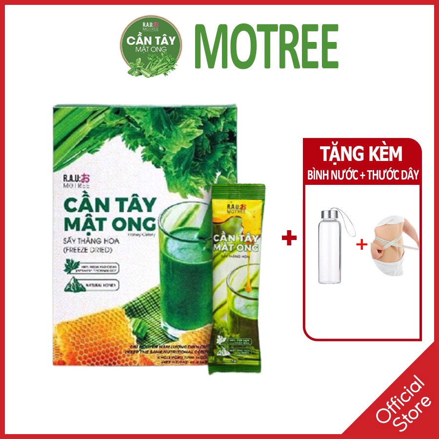 Bột cần tây mật ong Motree nguyên chất sấy lạnh hỗ trợ giảm cân nước detox cơ thể đẹp da Giảm Cân Detox Cơ Thể