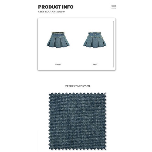 Bán Chạy!F &amp; X Quần Short Denim Xếp Ly Viền Xếp Ly Cá Tính Thời Trang Mùa Hè Hàn Quốc Ngọt Ngào Cho Nữ