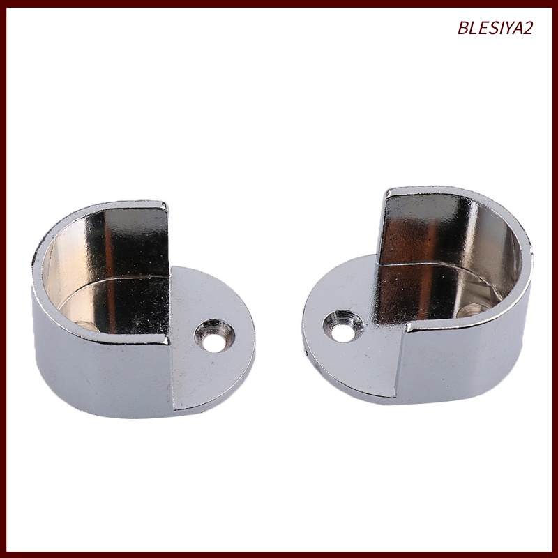 [BLESIYA2]Pair Curtain Pole Recess Brackets Curtain Rail Support fr 25mm Curtain Rod