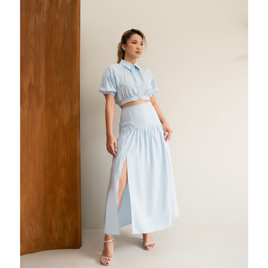 Des Fleurs - Chân váy xẻ tà Jenny Maxi Split Skirt