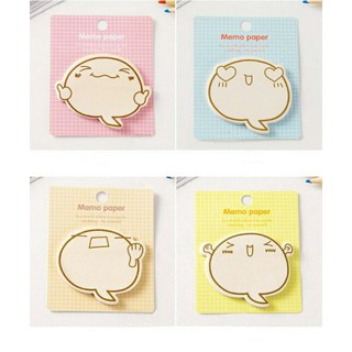 Giấy Ghi Chú Note Bánh Bao 💗 (Nhiều Màu Lụa Chọn)