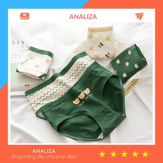 Quần Lót Nữ Cotton dễ thương mềm mại tôn dáng nhật bản hình gấu QL16